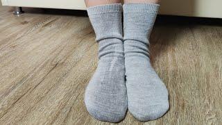 Warm socks from an old sweater in 3 minutes / Alterations of clothes.