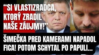 Náhly skrat pred kamerami! Šimečka NAPADOL premiéra Fica! Potom schytal po papuli…