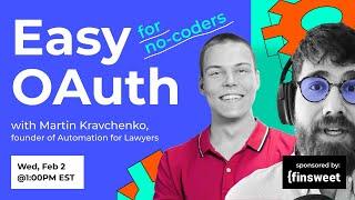 Easy OAuth for No-coders with Martin Kravchenko