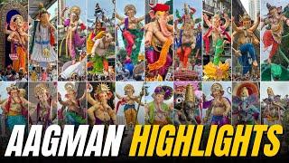 Highlights of Mumbai Ganpati Maha Aagman 2024️ | 120 Ganpati Arrivals | Mumbai Ganpati 2024