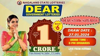 LOTTERY LIVE DEAR LOTTERY SAMBAD 8PM DRAW 27-01-2024