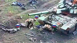 FPV Drone Blows Up Russian Armored Troops
