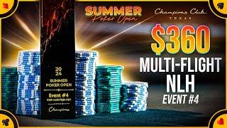 Summer Poker Open: $360 Multi-Flight/Multi-Bag NLH FINAL TABLE - $51,625 for FIRST!