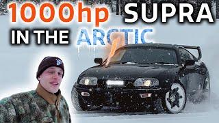 DRIFTING my 1000HP SUPRA MK4 in the ARCTIC- CRAZY ANTILAG and SCREAMERPIPE sounds - OG Schaefchen