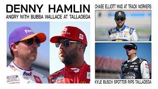 Denny Hamlin Angry at Bubba Wallace | Chase Elliott Mad at Workers | Kyle Busch Spotter Goes Off