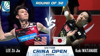 LEE Zii Jia (MAS) vs Koki WATANABE (JPN) | China Open 2024 Badminton