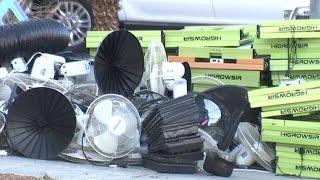 Las Vegas police seizing boxes of marijuana in northwest valley