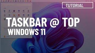 Align Taskbar to the top on Windows 11 (2024)