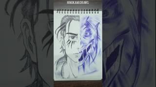 I Drew Eren Yeager and His Titan Form – The Ending Hits HARD! #erenyeager #attackontitan #aotfanart