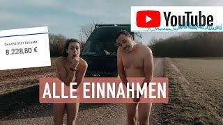 WIR ZEIGEN ALLES  UNSERE YOUTUBE Einnahmen (2023) + Instagram & Blog | Unterwegs Geld verdienen