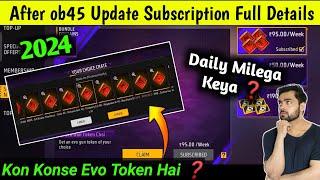 FF 95Rs Subscription Evo Gun Token Details | FF Max Evo Token Subscription | Evo Token Subscription