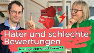 Schlechte Bewertungen löschen und Hater vermeiden keine Werbung vs. Schleichwerbung.