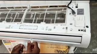 Split Ac cooling coil leakage testing and repair/split AC cooling coil leaking easy trace