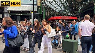 Exploring London's Borough Market - June 2024  Food People and Good Vibes [4K HDR]