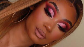 Pink Ombré Cut Crease Makeup Look | MakeupTiffanyJ