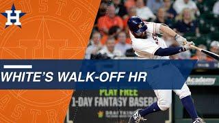 Tyler White belts first career walk-off homer vs. A's, sets new MLB record