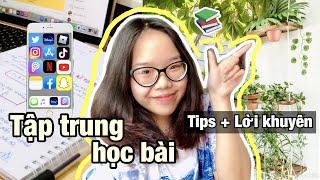 CÁCH TẬP TRUNG TỐI ĐA HỌC BÀI KHÔNG LÃNG PHÍ THỜI GIAN ⏰