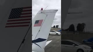 FLIGHT INSTRUCTOR DEMONSTRATES HOW TO PREFLIGHT A CESSNA 172