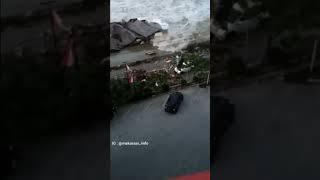 Big Tsunami WIPES OUT Indonesian Coastal Huts