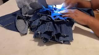 Denim Ruffle Jackets