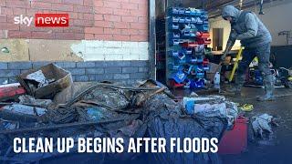 Clean up begins after severe flooding hits Greater Manchester