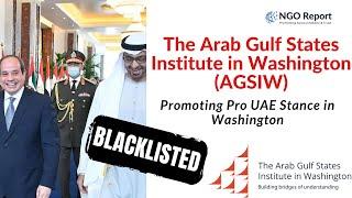 The Arab Gulf States Institute in Washington: Promoting Pro UAE Stance in Washington #AGSIW #lobby