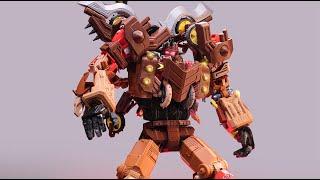 Transformers stop motion：King of the Junkyard！Junkytron combining！