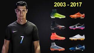 The Evolution of Cristiano Ronaldo's Nike Boots 2003 - 2017