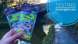 Testing Fox Rage Micro Lures and My First Fish On A Spinner | Leeds Liverpool Canal