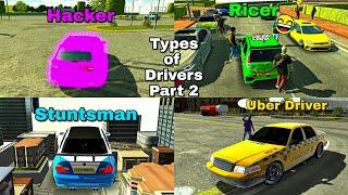 Types of Drivers in Car Parking Multiplayer | Part 2 (Ricers vs Tuners and More)