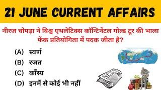 June 21 Current Affairs MCQs Solved | MCQ CORNER | @NEXTEXAM