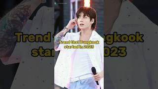 Trend that Jungkook started in 2023 #ytshort #youtubeshorts #yt #jungkook #bts #shorts