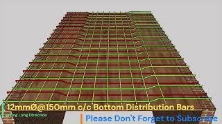 One Way Slab Reinforcement Details(First Method)