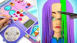 Paper Doll Hair and Makeup Transformation | Handmade Beauty