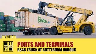 Hyster - ReachStacker in Action in Rotterdam Harbour