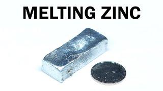 Melting Zinc Battery Casings into an Ingot