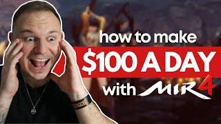 How to Make $100 a DAY with Mir4 NFT GAME (Play 2 Earn Crypto Games)