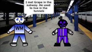 Weird Man meets Grape for the first time