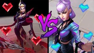 Coven Evelynn vs KDA ALL OUT Evelynn Skin Comparison Spotlight