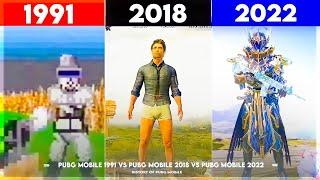 PUBG 1991 VS PUBG 2018 VS PUBG 2022  History Of Pubg Mobile! [HINDI] 