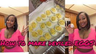 HOW TO MAKE DEVILED EGGS #thanksgiving #deviledegg #barbeebandz
