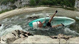 Crash canoë kayak gorges de l'ardèche 2