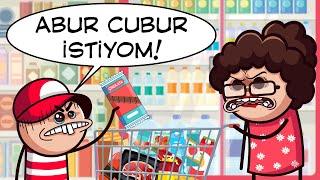 Küçükken Annemle Markete Gitmek (En Komik Animasyonlar)