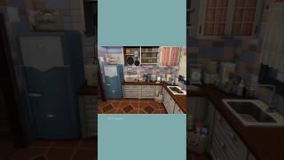 Cluttered retro kitchen  Restoration workshop kit, The Sims 4, no cc #ts4 #sims4 #simsbuilder