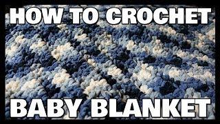 How To Crochet A Baby Blanket | For Beginners | Kristin's Crochet Tutorials