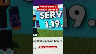 how to make a minecraft server 1.19.3