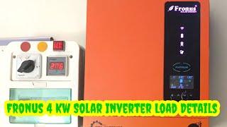 Fronus PV 5200 Solar Inverter | 4 Kw Solar Inverter Load details