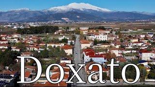 Doxato, Drama, Greece - by drone. [4K]. #village