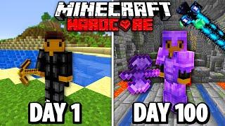 I Spent 100 Days in CUSTOM HARDCORE Minecraft...