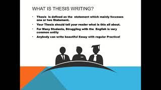 thesis writing services